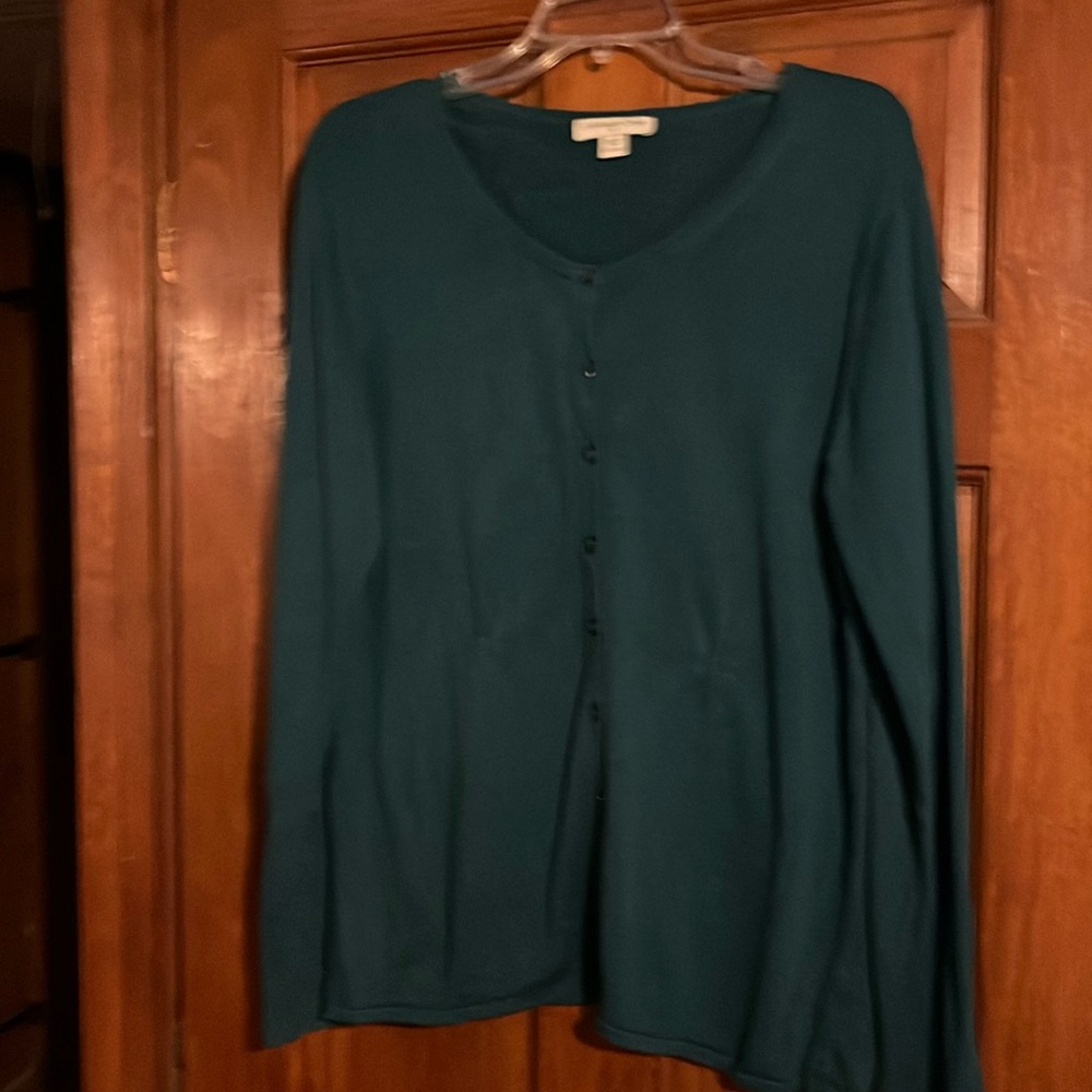 Coldwater Creek cardigan . Deep teal in Large
